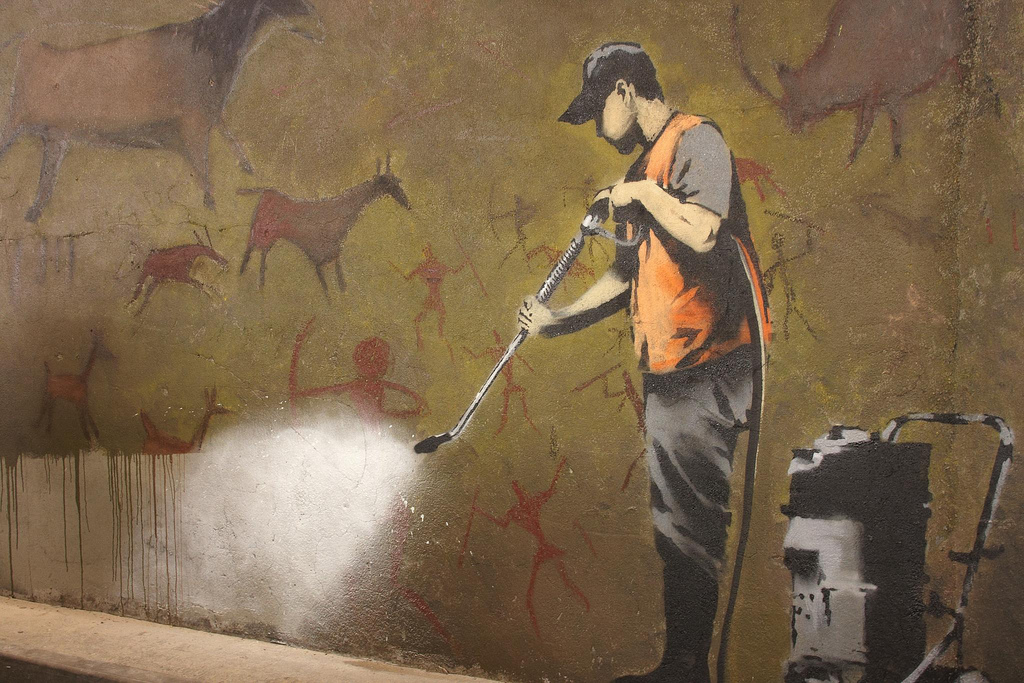 Whitewashing Lascaux – Banksy – Scribouill'art